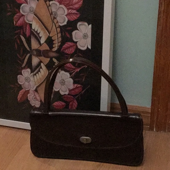 Like New VTG Y2K Tony Graham Patent Leather Baguette Clutch/Purse
